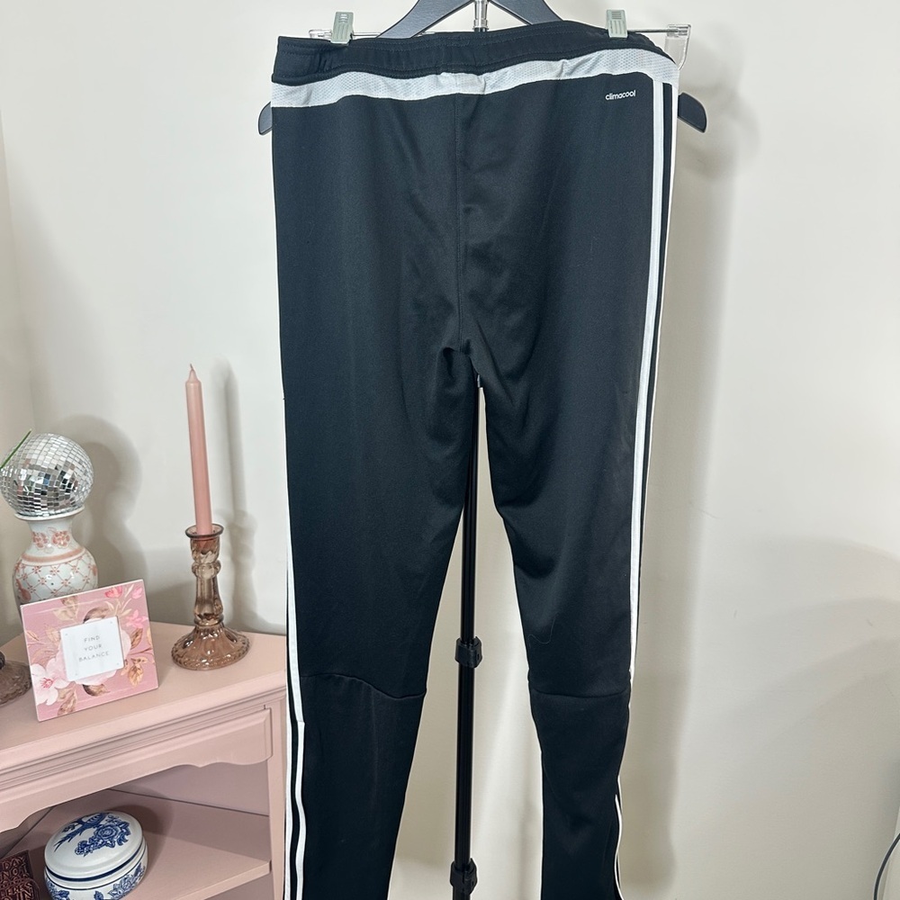 Women’s Adidas Black and White Joggers Medium - Picture 5 of 6